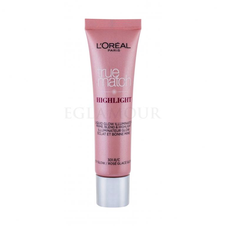 L&#039;Oréal Paris True Match Highlight Liquid Glow Rozświetlacz dla kobiet 30 ml Odcień 301.R/C Icy Glow