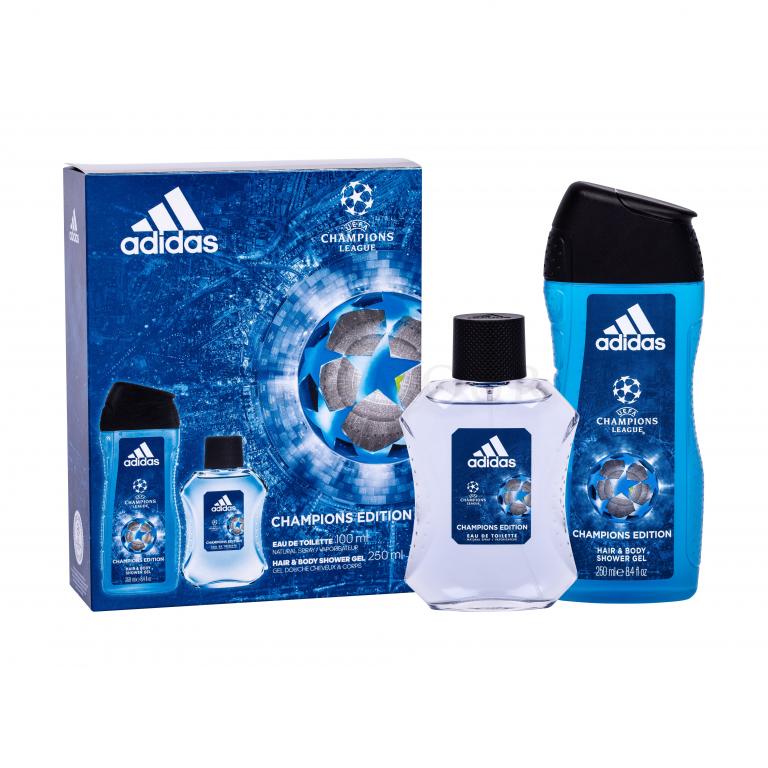 Adidas UEFA Champions League Zestaw Edt 100 ml + Żel pod prysznic 250 ml