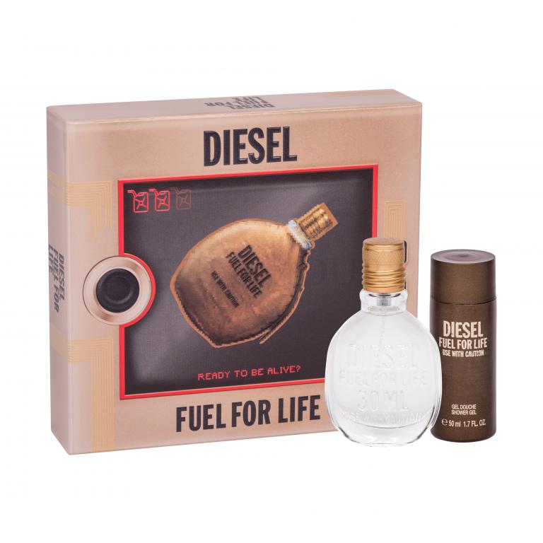 Diesel Fuel For Life Homme Zestaw Edt 30ml + 50ml Żel pod prysznic