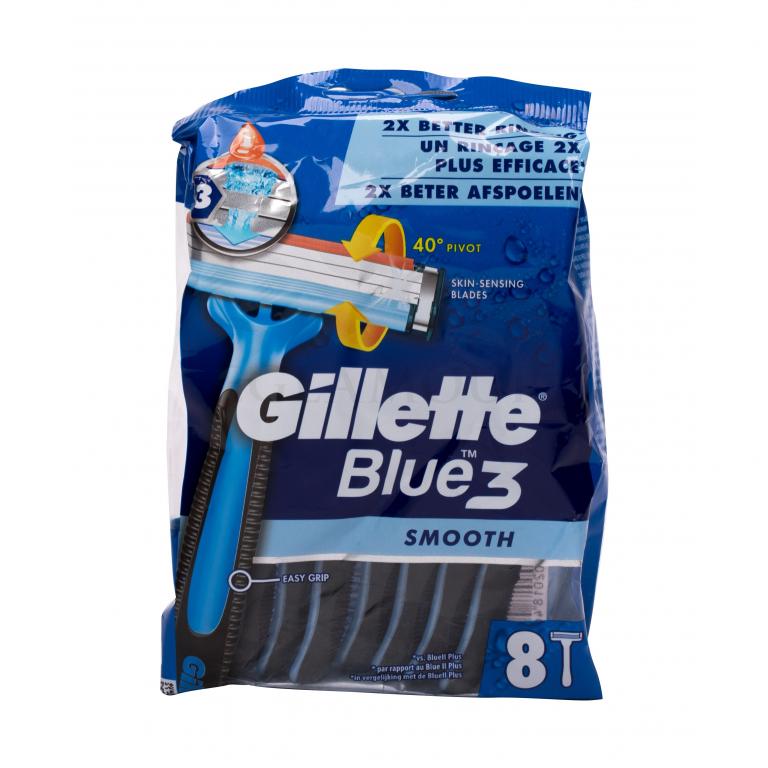 Gillette Blue3 Smooth Maszynka do golenia dla mężczyzn 8 szt