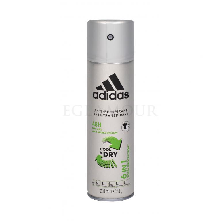 Adidas 6in1 Cool &amp; Dry 48h Antyperspirant dla mężczyzn 200 ml