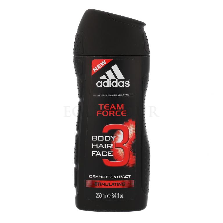 Adidas Team Force 3in1 Żel pod prysznic dla mężczyzn 250 ml