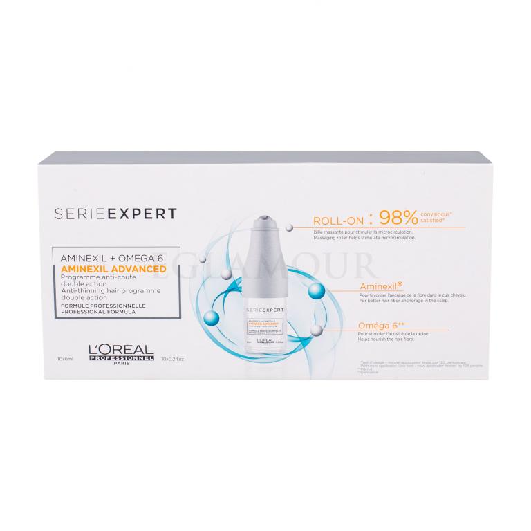L&#039;Oréal Professionnel Série Expert Aminexil Advanced Roll-on Preparat przeciw wypadaniu włosów dla kobiet 10x6 ml