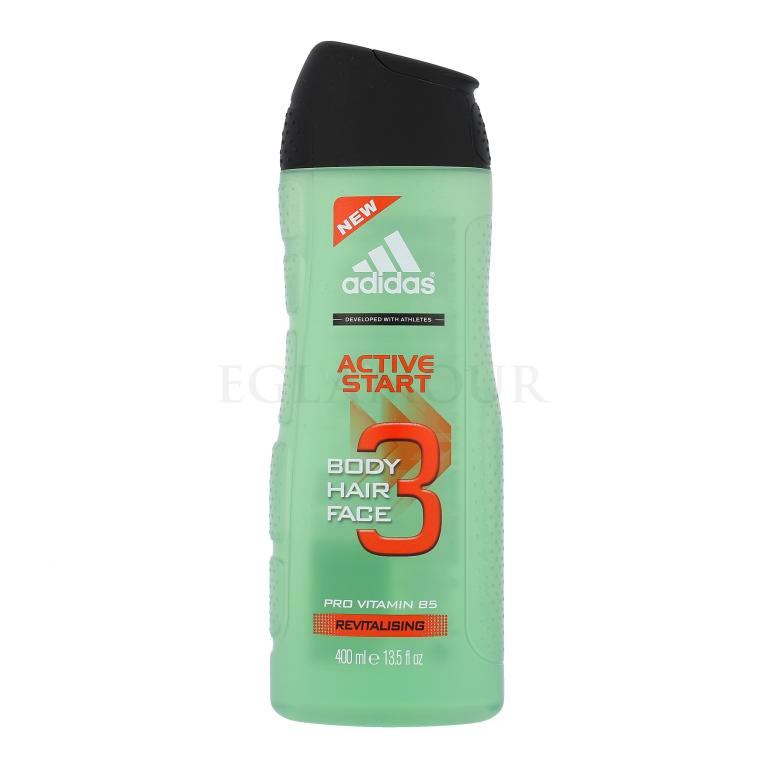 Adidas 3in1 Active Start Żel pod prysznic dla mężczyzn 400 ml
