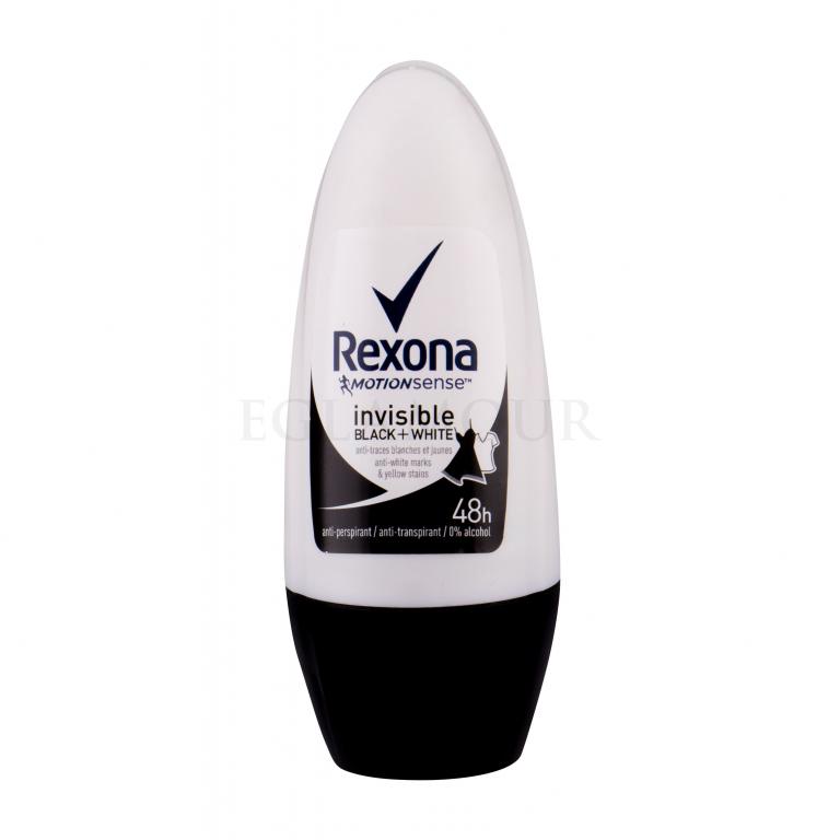 Rexona MotionSense Invisible Black + White Antyperspirant dla kobiet 50 ml