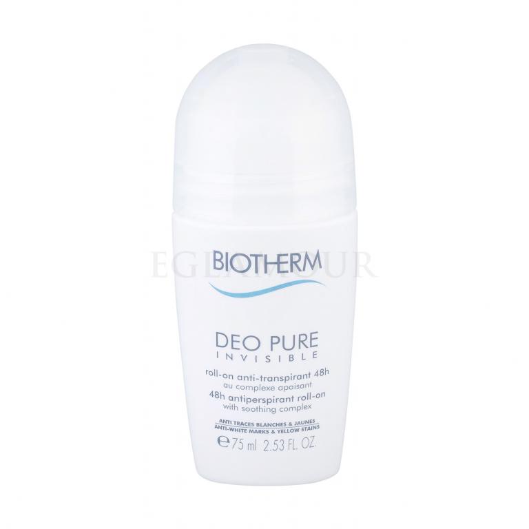 Biotherm Deo Pure Invisible 48h Roll-On Antyperspirant dla kobiet 75 ml