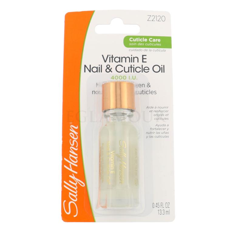 Sally Hansen Cuticle Care Vitamin E Nail and Cuticle Oil Pielęgnacja paznokci dla kobiet 13,3 ml