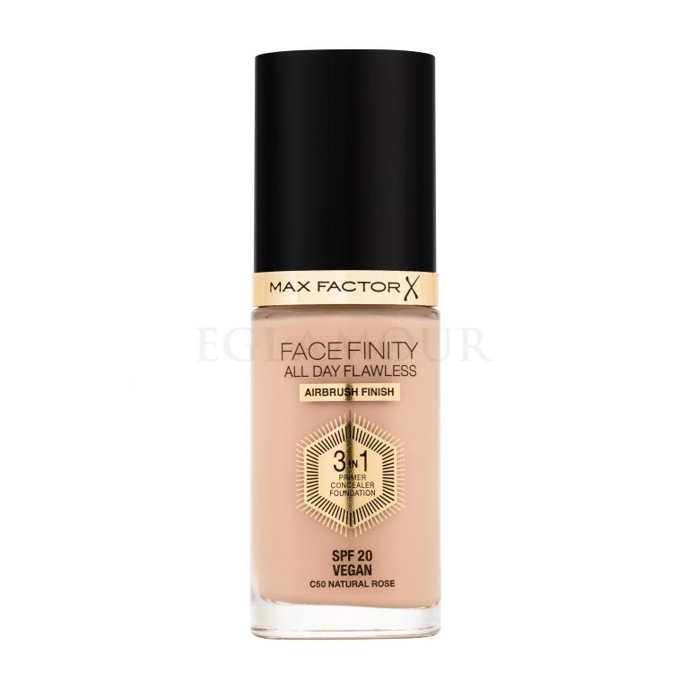 Max Factor Facefinity All Day Flawless SPF20 Podkład dla kobiet 30 ml Odcień C50 Natural Rose
