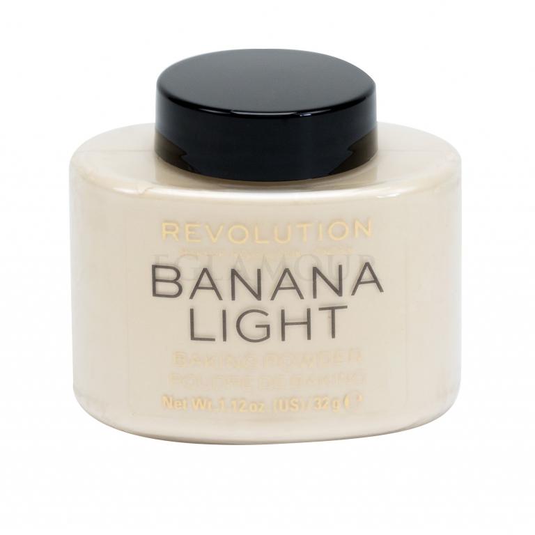 Makeup Revolution London Baking Powder Puder dla kobiet 32 g Odcień Banana Light