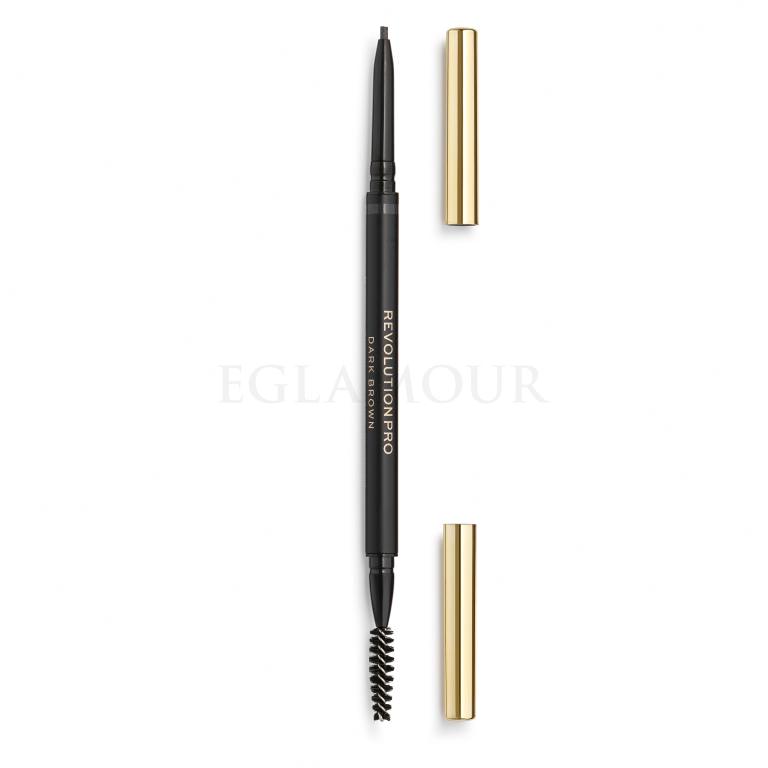 Revolution Pro Define &amp; Fill Micro Brow Pencil Kredka do brwi dla kobiet 0,1 g Odcień Dark Brown