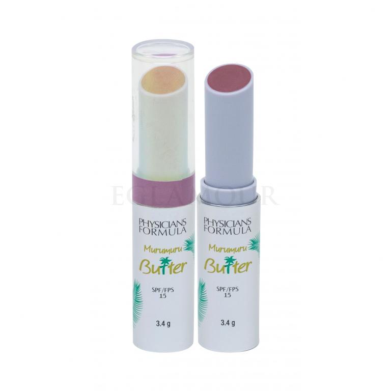 Physicians Formula Murumuru Butter Lip Cream SPF15 Balsam do ust dla kobiet 3,4 g Odcień Mauvin´ To Brazil