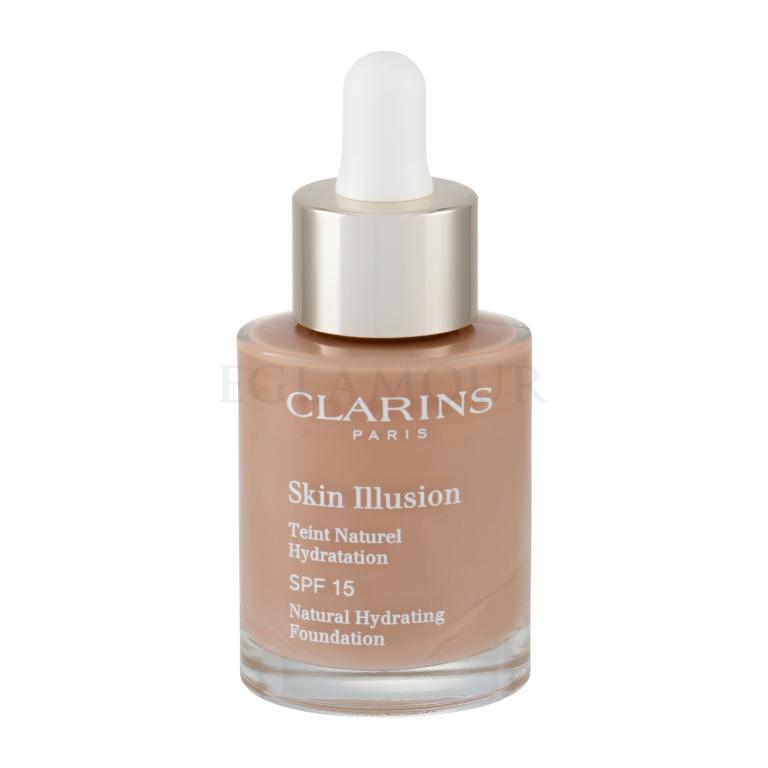 Clarins Skin Illusion Natural Hydrating SPF15 Podkład dla kobiet 30 ml Odcień 113 Chestnut
