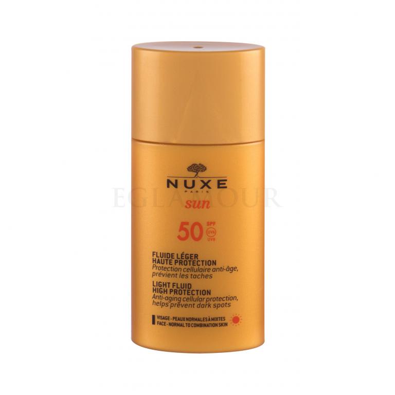 NUXE Sun Light Fluid SPF50 Preparat do opalania twarzy 50 ml