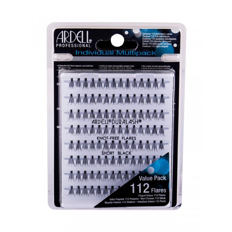 Ardell Individuals Duralash Knot-Free Flares Sztuczne rzęsy dla kobiet 112 szt Odcień Short Black