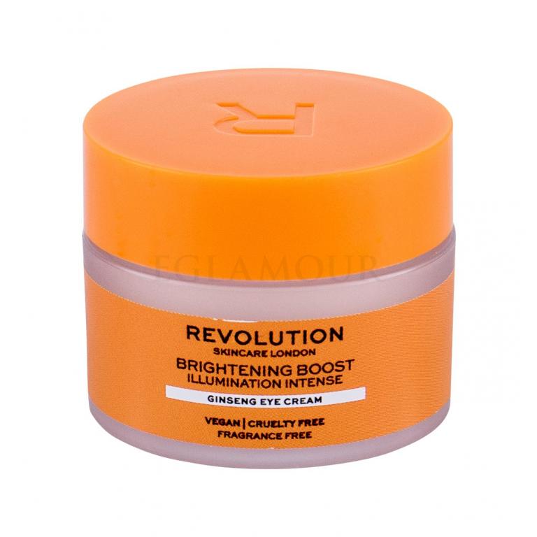 Revolution Skincare Brightening Boost Ginseng Krem pod oczy dla kobiet 15 ml
