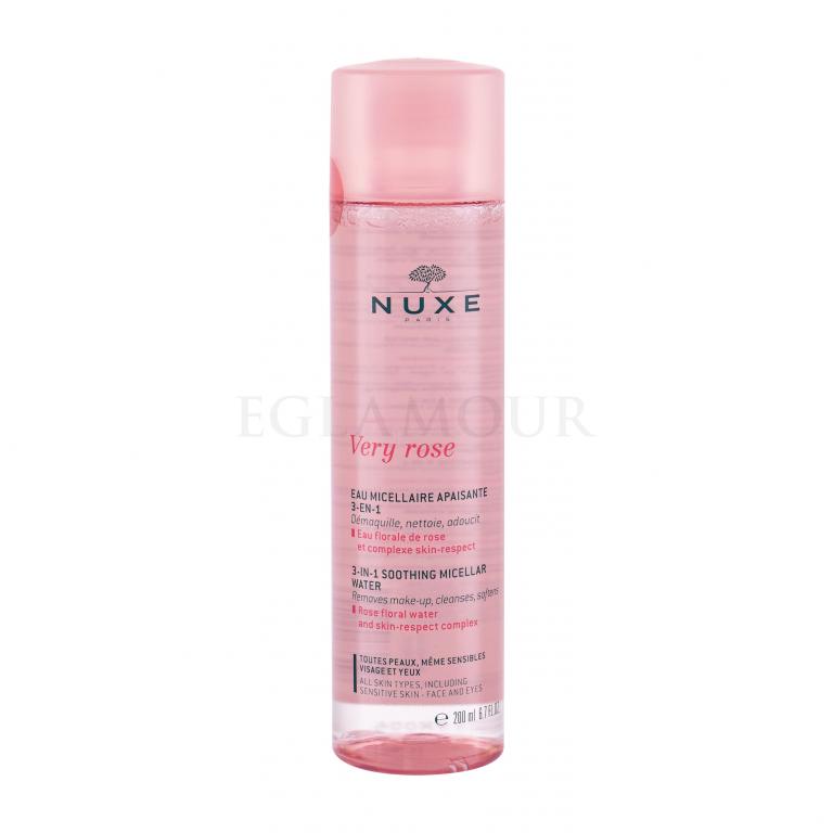 NUXE Very Rose 3-In-1 Soothing Płyn micelarny dla kobiet 200 ml