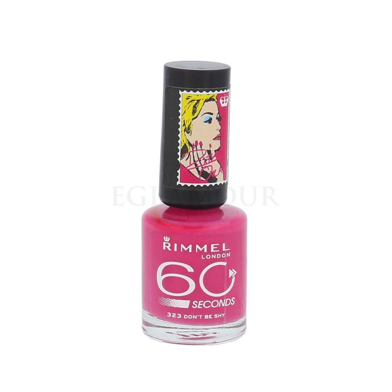 Rimmel London 60 Seconds By Rita Ora Lakier do paznokci dla kobiet 8 ml Odcień 323 Dont Be Shy