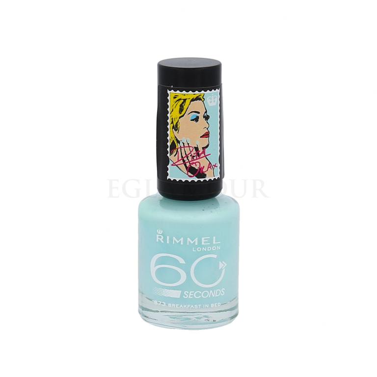 Rimmel London 60 Seconds By Rita Ora Lakier do paznokci dla kobiet 8 ml Odcień 873 Breakfast In Bed