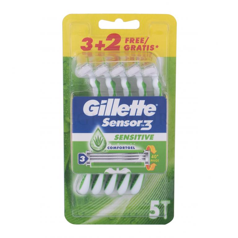 Gillette Sensor3 Sensitive Maszynka do golenia dla mężczyzn Zestaw