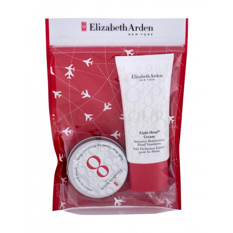 Elizabeth Arden Eight Hour Cream Travel Kit Zestaw Krem do rąk 30 ml + Balsam do ust 13 ml