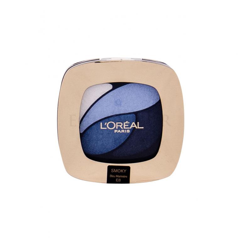 L&#039;Oréal Paris Color Riche Quad Eye Shadows Cienie do powiek dla kobiet 2,5 ml Odcień E8 Bleu Mariniere