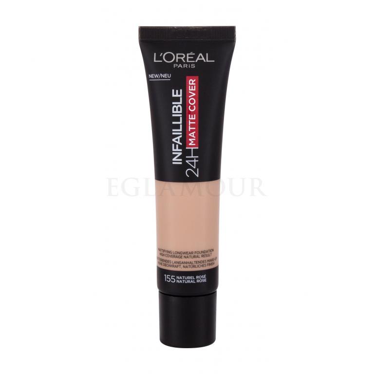 L'Oréal Paris Infaillible 32H Matte Cover SPF25 Podkład dla kobiet 30 ml Odcień 155