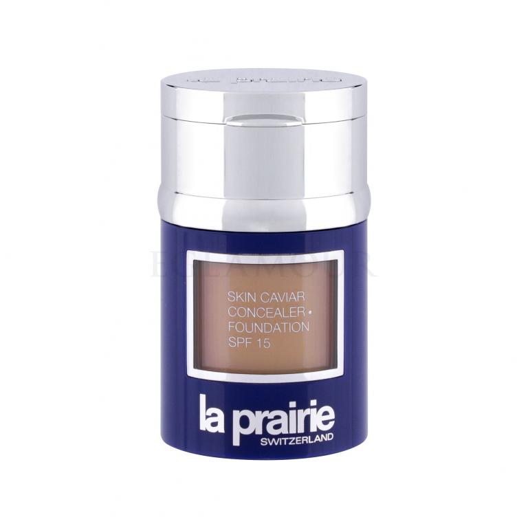 La Prairie Skin Caviar Concealer Foundation SPF15 Podkład dla kobiet Odcień Soleil Peche Zestaw