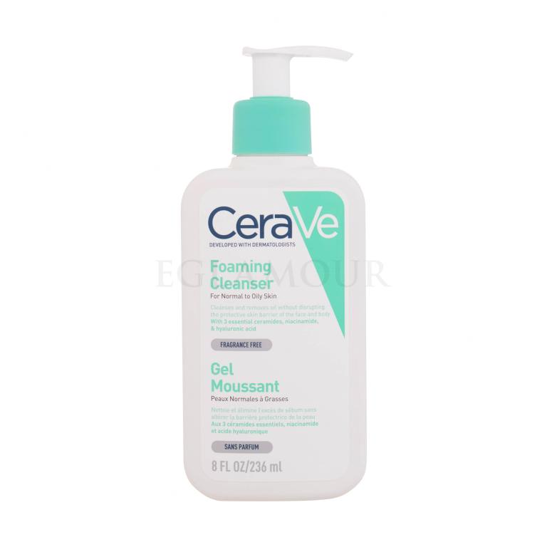 CeraVe Facial Cleansers Foaming Cleanser Żel oczyszczający dla kobiet 236 ml