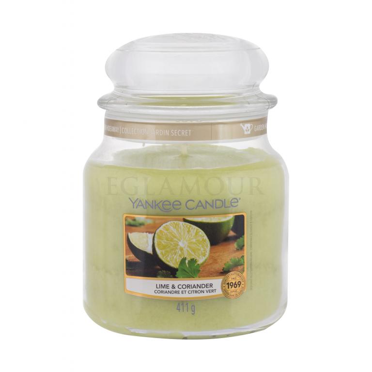 Yankee Candle Lime &amp; Coriander Świeczka zapachowa 411 g