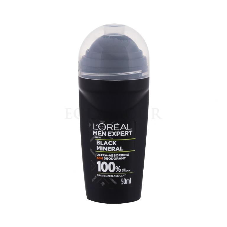 L&#039;Oréal Paris Men Expert Black Mineral 48H Dezodorant dla mężczyzn 50 ml