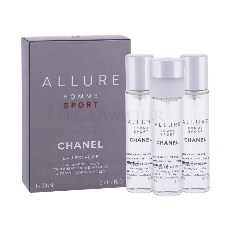 Chanel Allure Homme Sport Eau Extreme Woda toaletowa dla mężczyzn Napełnienie 3x20 ml