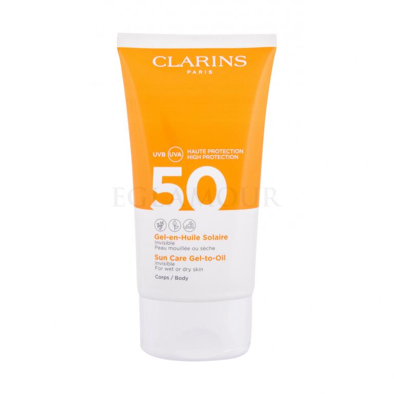 Clarins Sun Care Gel-to-Oil SPF50 Preparat do opalania ciała dla kobiet 150 ml tester