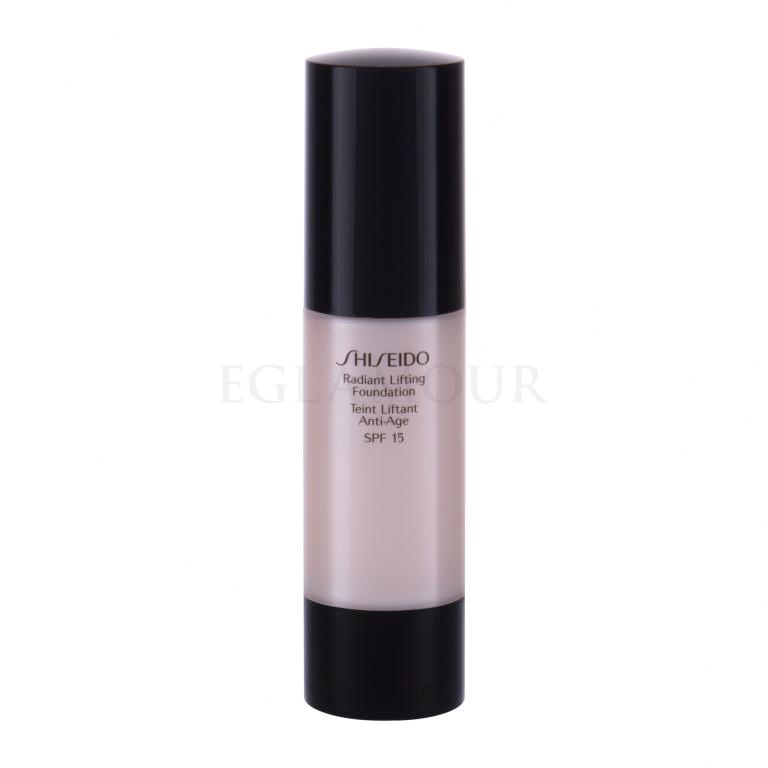 Shiseido Radiant Lifting Foundation SPF15 Podkład dla kobiet 30 ml Odcień 100 Very Light Ivory Uszkodzone pudełko
