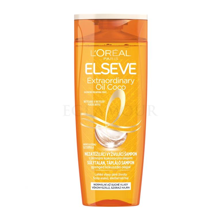 L&#039;Oréal Paris Elseve Extraordinary Oil Coco Weightless Nourishing Balm Szampon do włosów dla kobiet 400 ml