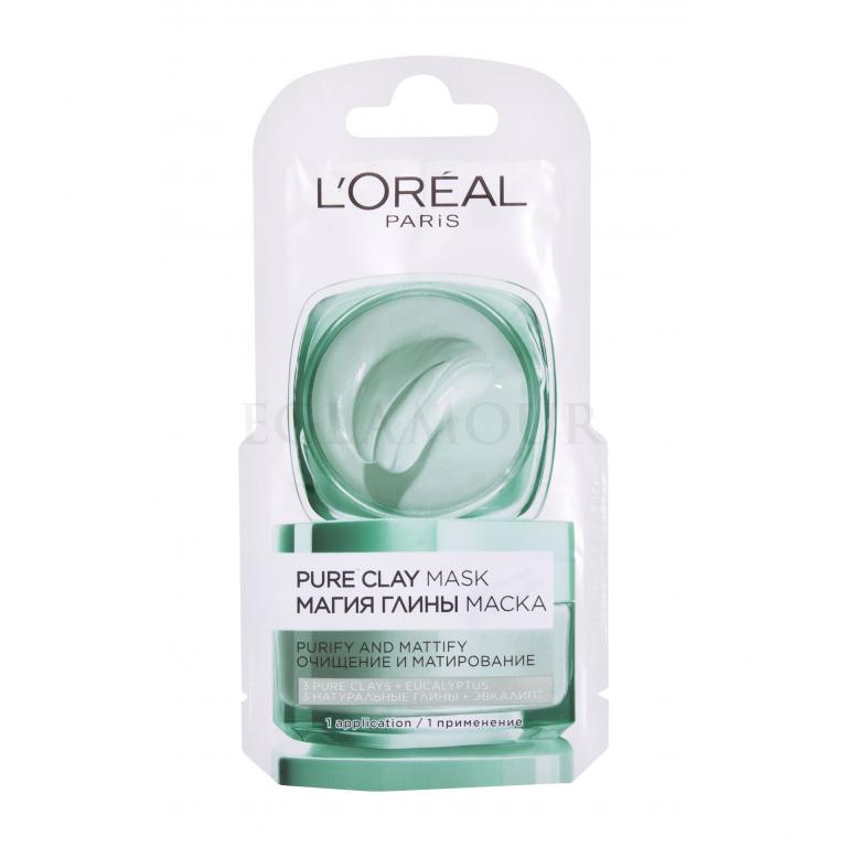 L&#039;Oréal Paris Pure Clay Purity Mask Maseczka do twarzy dla kobiet 6 ml