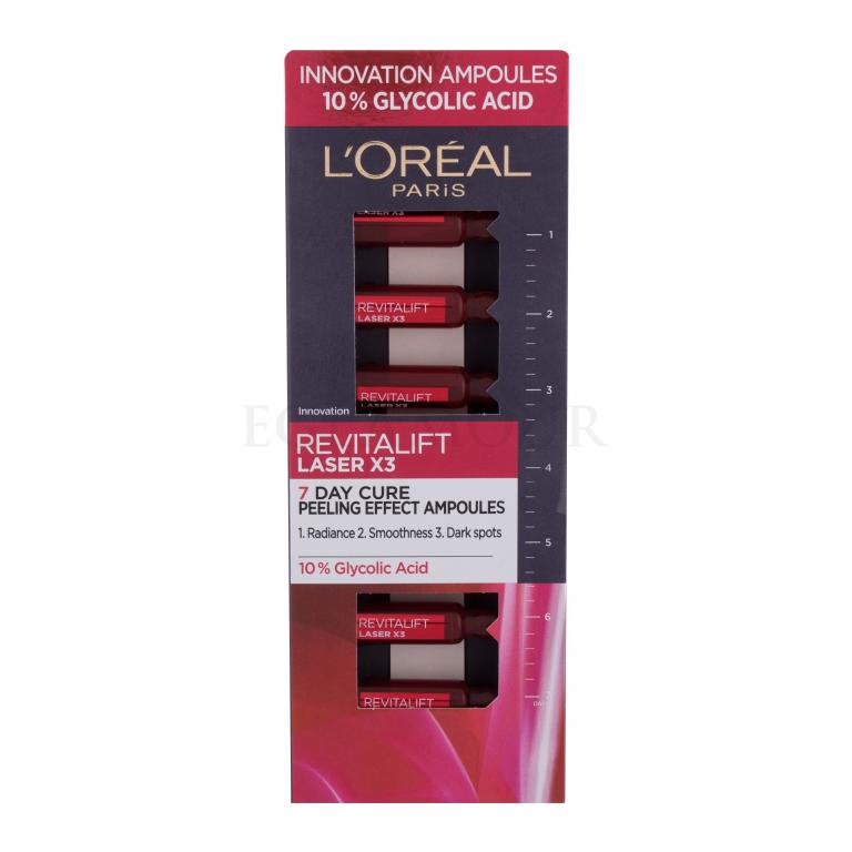 L&#039;Oréal Paris Revitalift Laser X3 7 Day Cure Serum do twarzy dla kobiet 7x1 ml