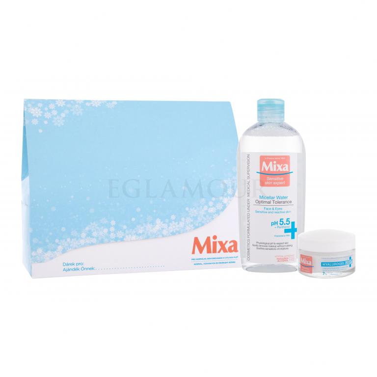 Mixa Hyalurogel Zestaw Krem na dzień Sensitive Skin Expert Hyalurogel Light 50 ml + Woda micelarna Sensitive Skin Expert Optimal Tolerance 400 ml