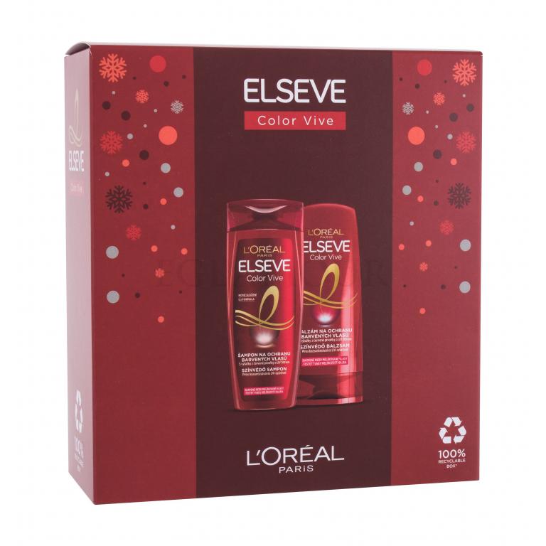 L&#039;Oréal Paris Elseve Color-Vive Zestaw Szampon Elseve Color Vive 250 ml + Balsam do włosów Elseve Color Vive 200 ml
