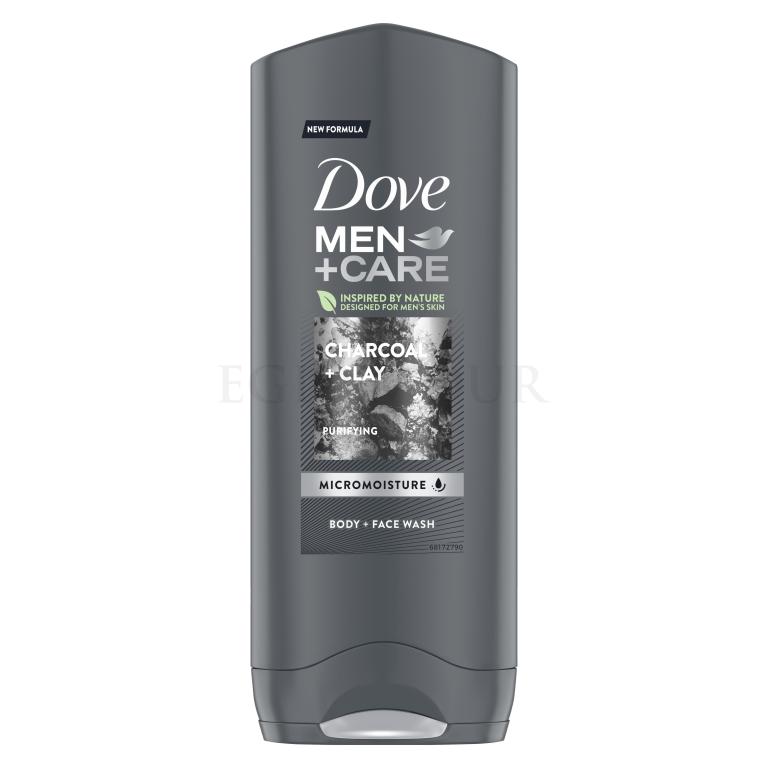 Dove Men + Care Charcoal + Clay Żel pod prysznic dla mężczyzn 250 ml