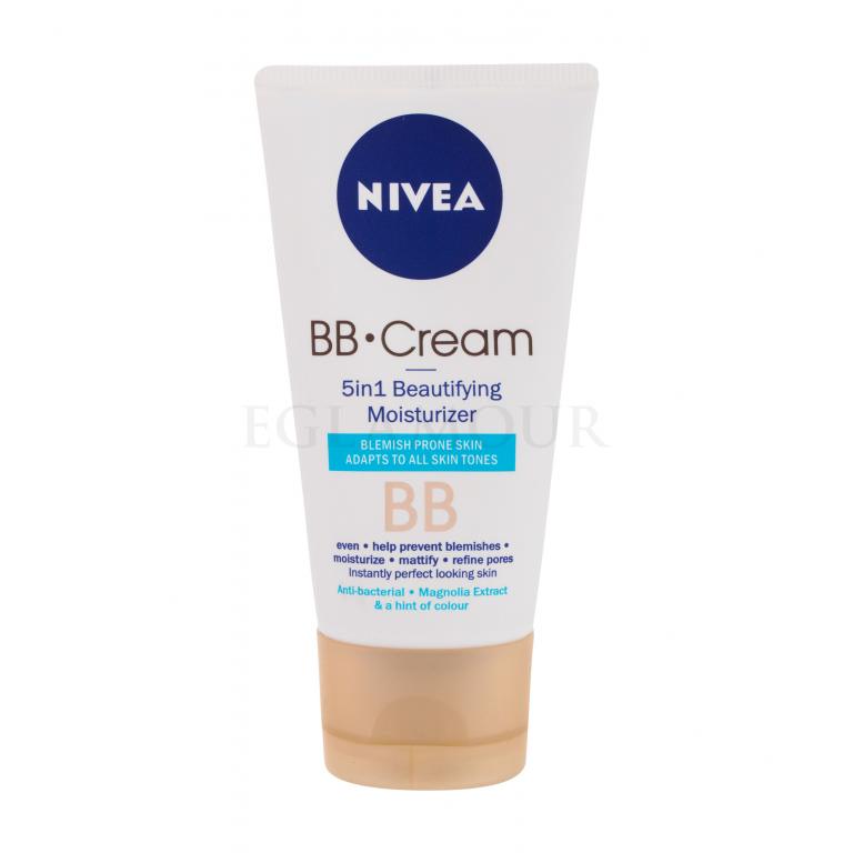 Nivea BB Cream 5in1 Beautifying Moisturizer Krem BB dla kobiet 50 ml