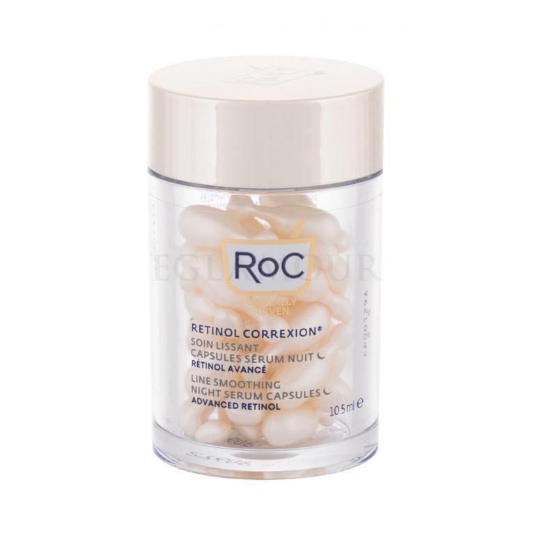 RoC Retinol Correxion Line Smoothing Advanced Retinol Night Serum Capsules Serum do twarzy dla kobiet 10,5 ml