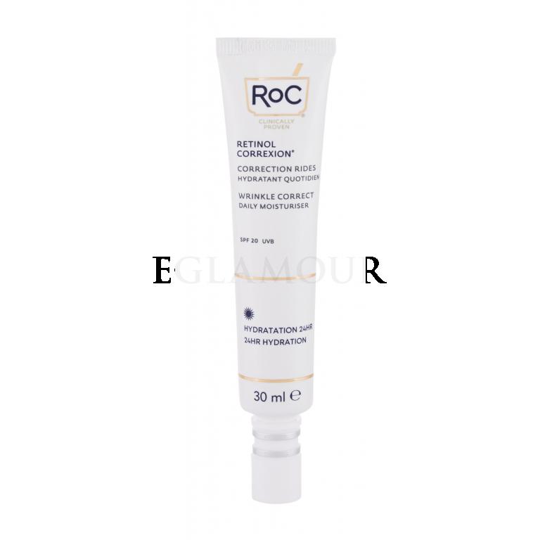 RoC Retinol Correxion Wrinkle Correct Daily Moisturizer SPF20 Krem do twarzy na dzień dla kobiet 30 ml