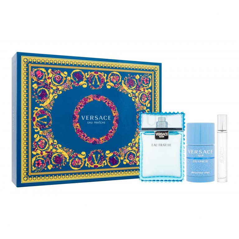 Versace Man Eau Fraiche Zestaw Edt 100 ml ++ Edt 10 ml + Deostick 75 ml