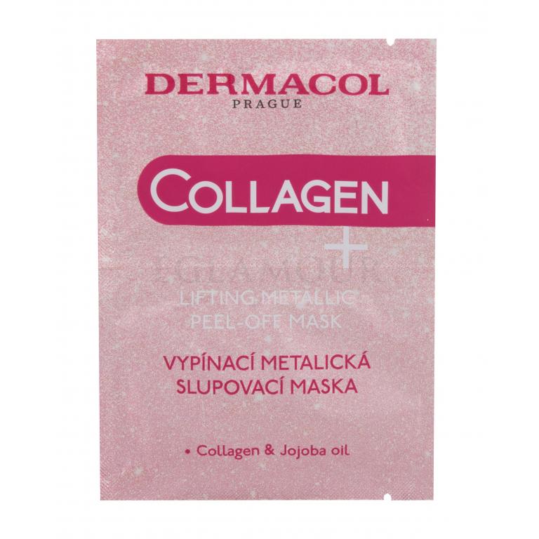 Dermacol Collagen+ Lifting Metallic Peel-Off Maseczka do twarzy dla kobiet 15 ml