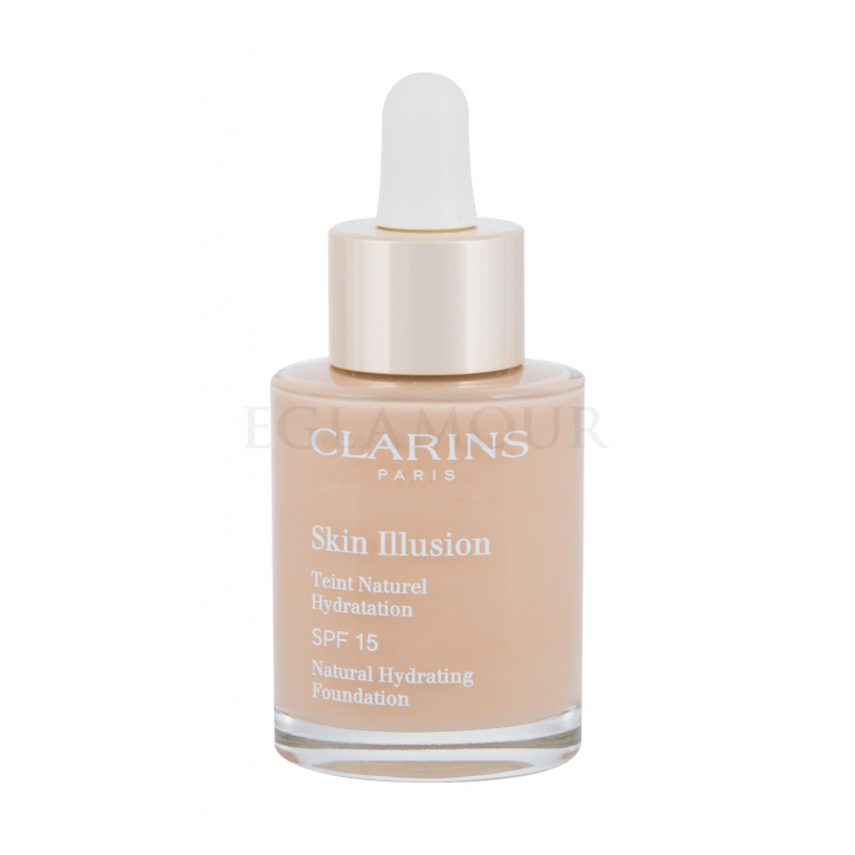Clarins Skin Illusion Natural Hydrating SPF15 Podkład dla kobiet 30 ml Odcień 108.3 Organza