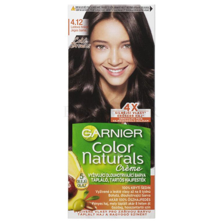 Garnier Color Naturals Créme Farba do włosów dla kobiet 40 ml Odcień 4,12 Icy Brown