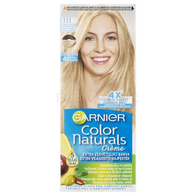 Garnier Color Naturals Créme Farba do włosów dla kobiet 40 ml Odcień 111 Extra Light Natural Ash Blond