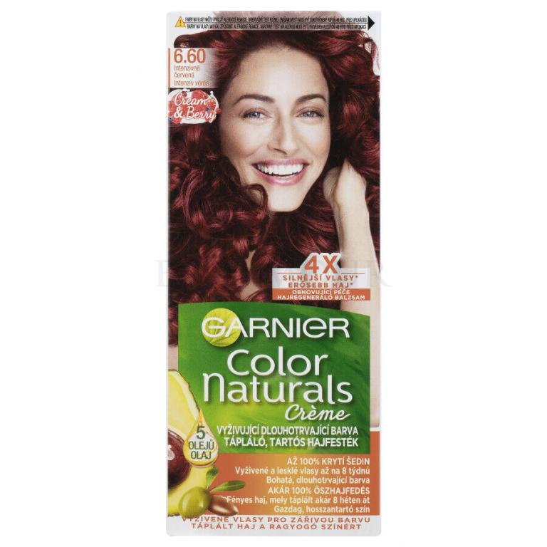 Garnier Color Naturals Créme Farba do włosów dla kobiet 40 ml Odcień 660 Fiery Pure Red