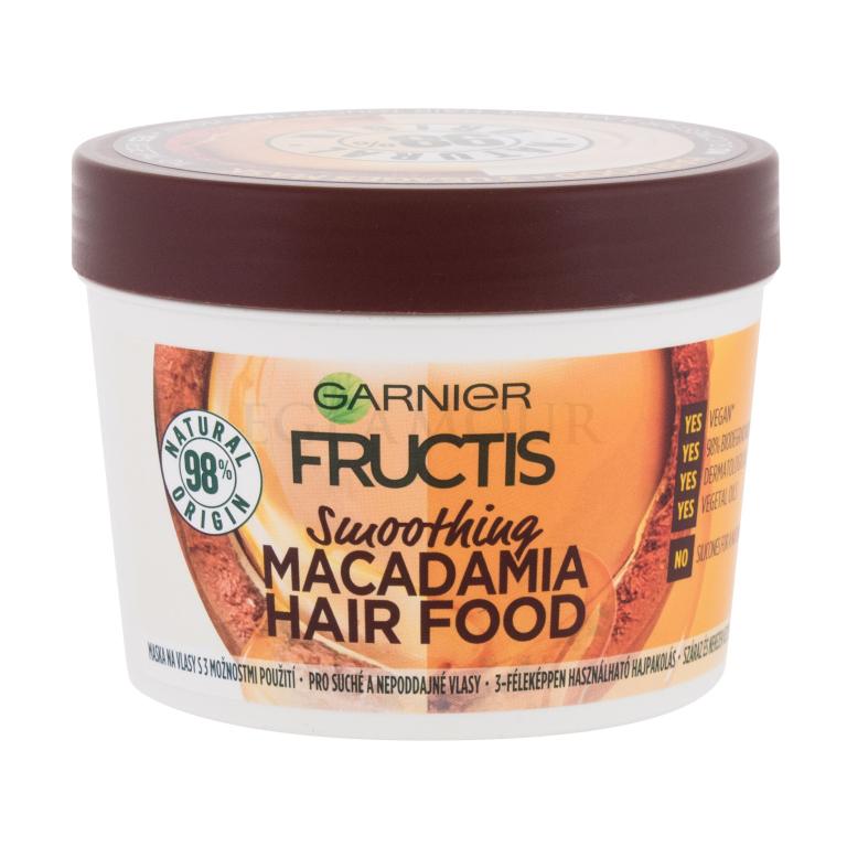 Garnier Fructis Hair Food Macadamia Smoothing Mask Maska do włosów dla kobiet 390 ml