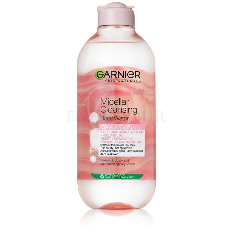 Garnier Skin Naturals Micellar Cleansing Rose Water Płyn micelarny dla kobiet 400 ml